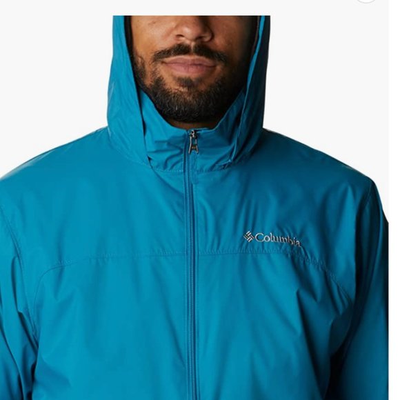 NWT Columbia Men's Glennaker Rain Jacket, deep marine XL - Picture 6 of 6